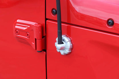 Enjoliveur de base d’antenne radio pour Jeep Wrangler JL 2018–2022 (noir/ rouge/ argent) – vue 9 – NOVADOMIO