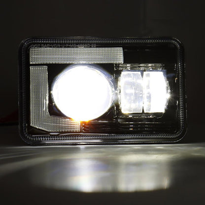 4×6″ DOT optique scellée phares LED avec DRL pour Peterbilt Kenworth Freightinger Ford Chevrolet – vue 5 – NOVADOMIO