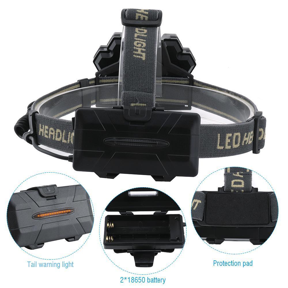 LED Headlamp USB Rechargeable avec Lithium Battery – vue 4