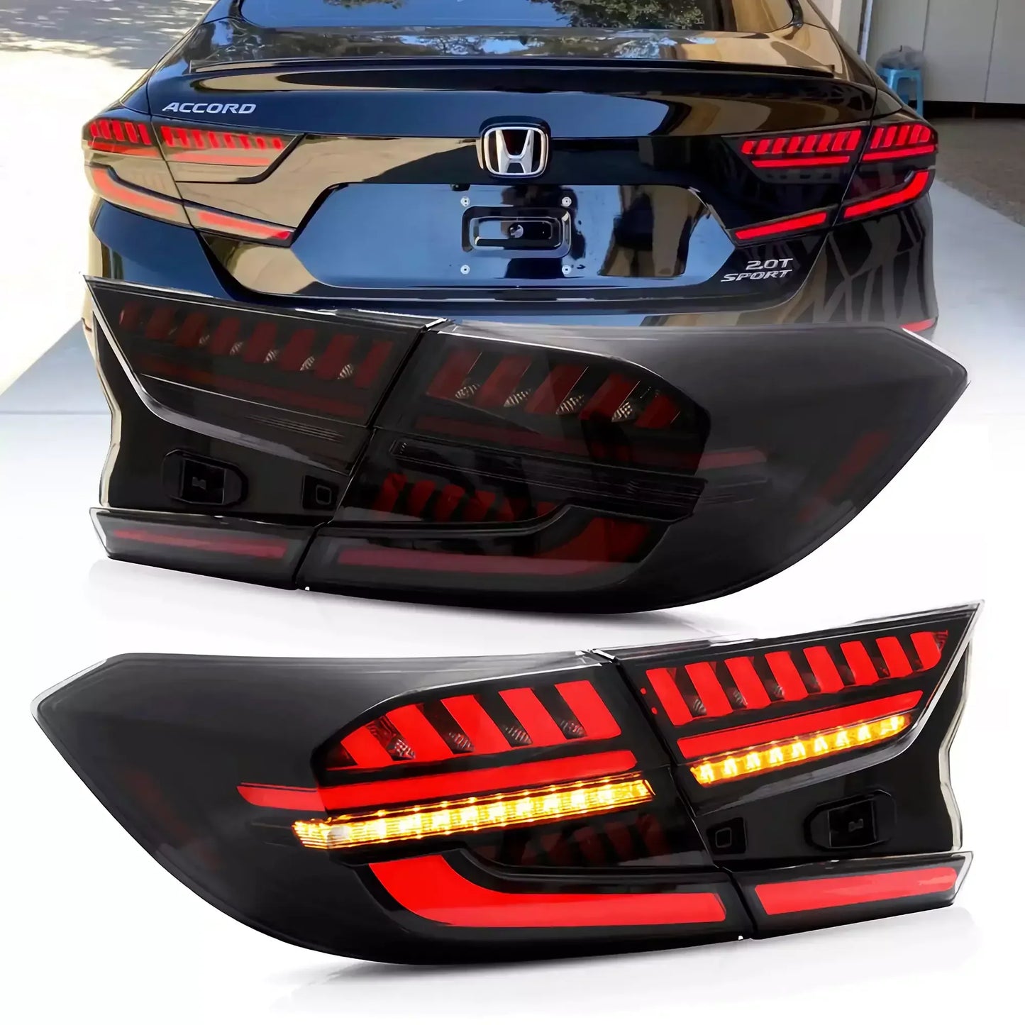 LED bloc de feux arrière avec Full LED Dynamic Welcome Lighting pour 2018-2022 Honda Accord 10th Gen
