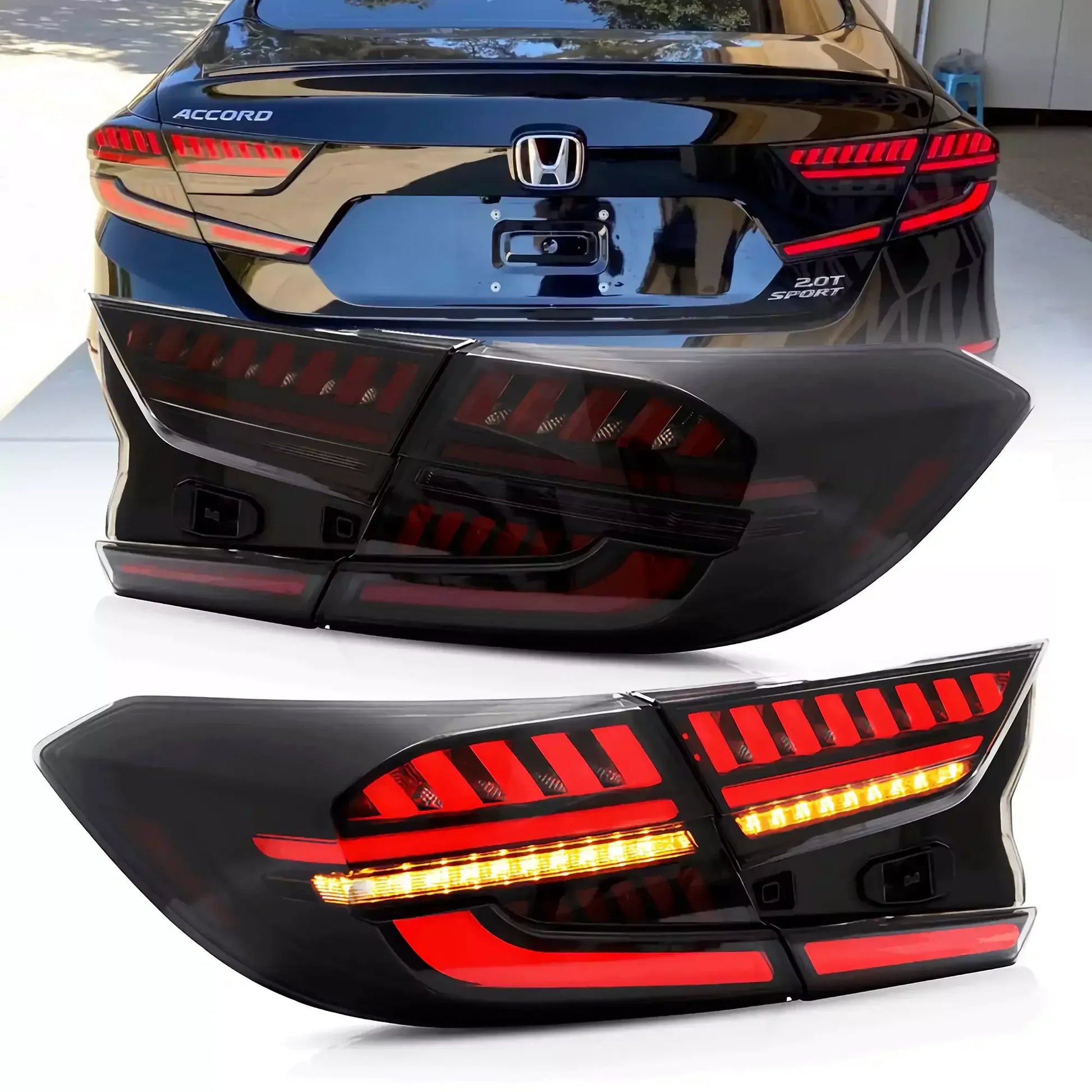 LED bloc de feux arrière avec Full LED Dynamic Welcome Lighting pour 2018-2022 Honda Accord 10th Gen