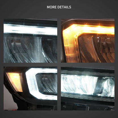 LED bloc optique avant Reflection Bowl pour 2019–2022 Ford Ranger [US Types] – vue 5 – NOVADOMIO