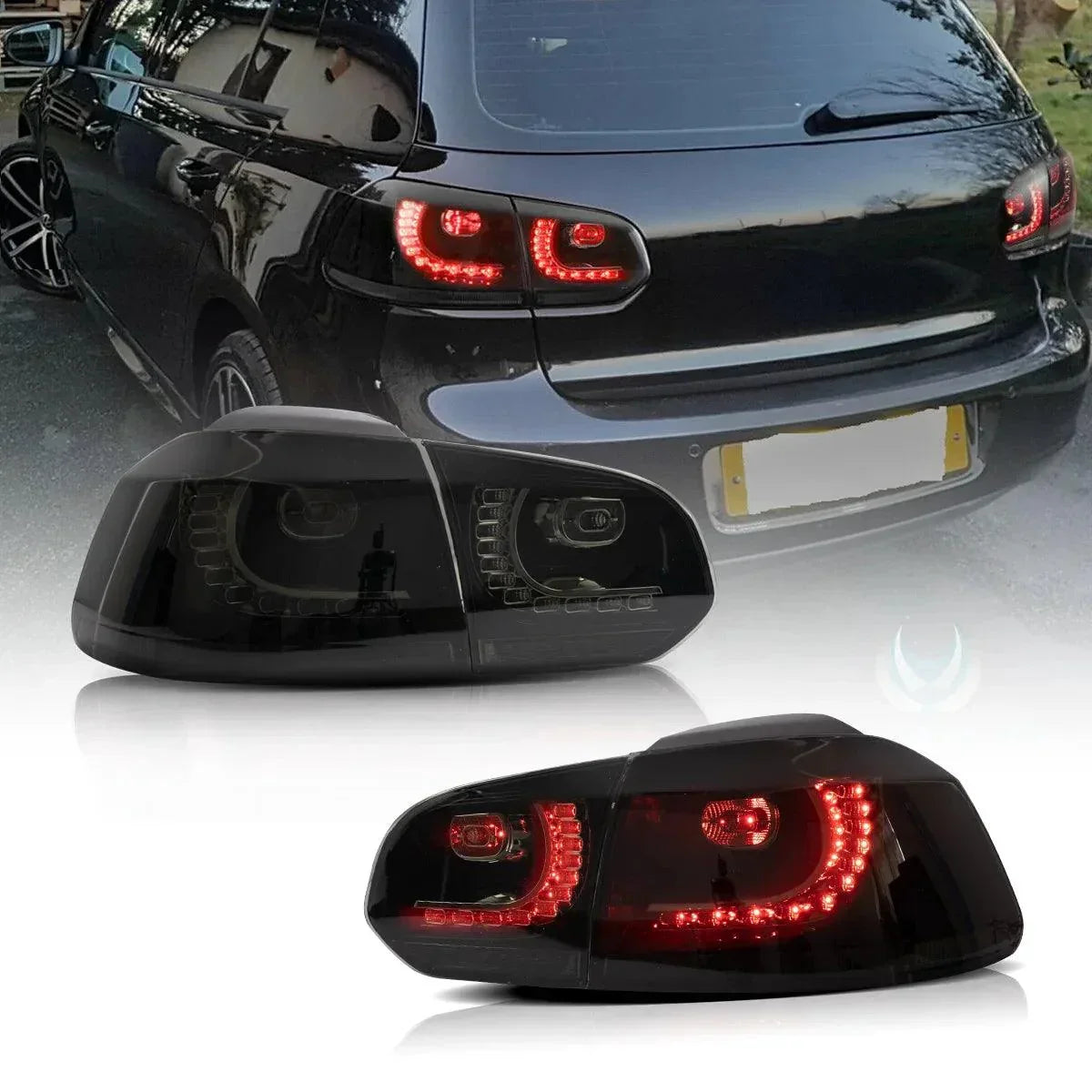 LED bloc de feux arrière avec orange Sequential clignotant pour 2008-2014 VW Golf 6th Gen Mk6 Hetchback – vue 3