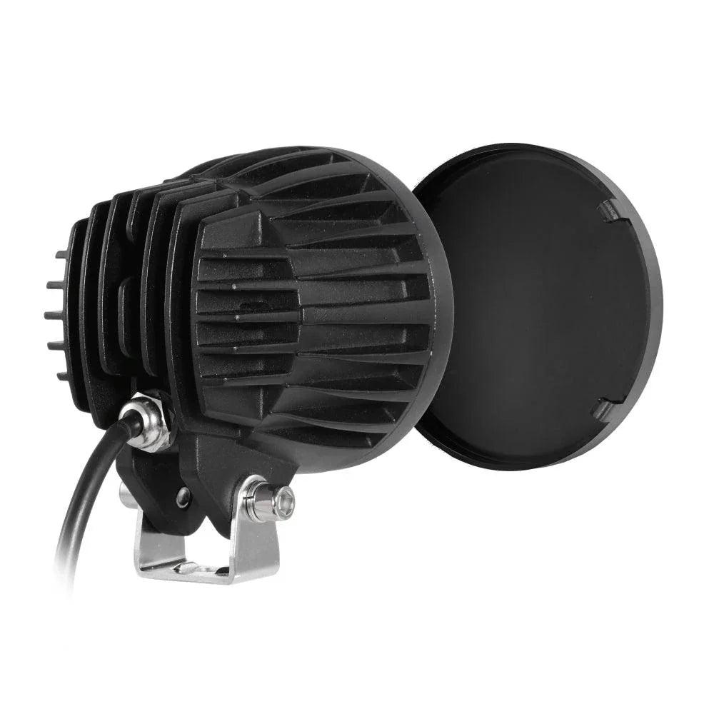 C4 série | 4 Inch 100W Spot Round LED Pods orange LED Driving Lights – vue 12