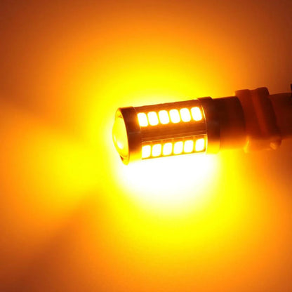 Lot de 2 3157/3156 33 pièces-LED 3020SMD orange 8 000 lm LED Brake/Reverse/Tail/clignotant – vue 2 – NOVADOMIO