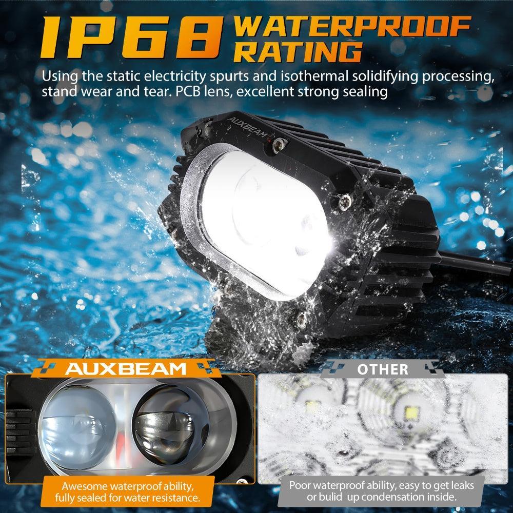 R4 série | 4 Inch 60W faisceau longue portée LED Pods Light blanc Driving Light – vue 5