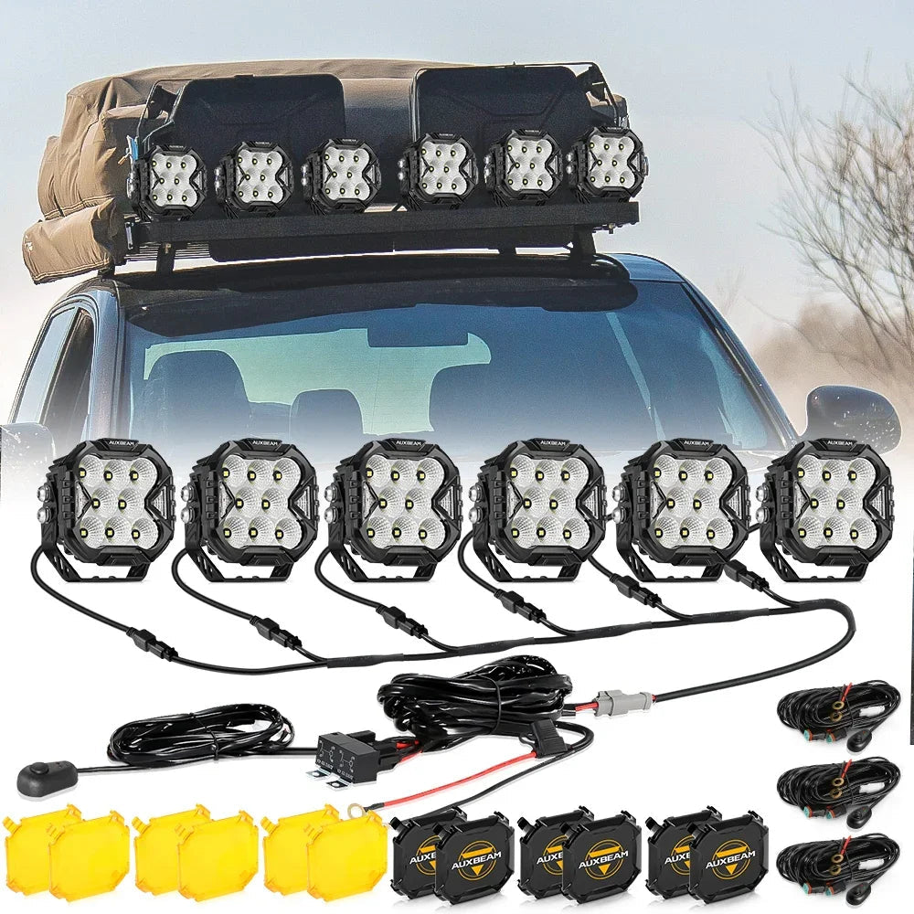 CUBE-Z série 4 Inch Projecteurs LED compacts tout-terrain avec blanc DRL & orange clignotant Lights – vue 23