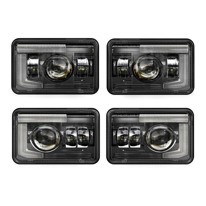 4×6″ DOT optique scellée phares LED avec DRL pour Peterbilt Kenworth Freightinger Ford Chevrolet – NOVADOMIO