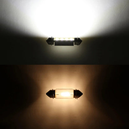 39 mm DE3174 1.54″ Festoon LED intérieur/plafonnier/lecture/éclairage de plaque ampoules 2.7 W 400 LM 6 500 K blanc – 2