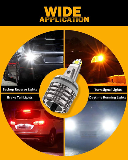 3156 LED Back-up feu de recul ampoules 44 W 6 000 lm sans erreur CAN-bus 6 500 K blanc B2 série – 2 ampoules – vue 8
