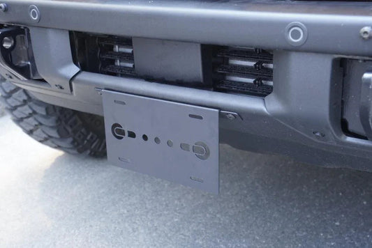 Avant pare-chocs plaque d’immatriculation Mount Holder pour 2021-later Ford Bronco Accessories 2021 2022 2023 4/2 portes