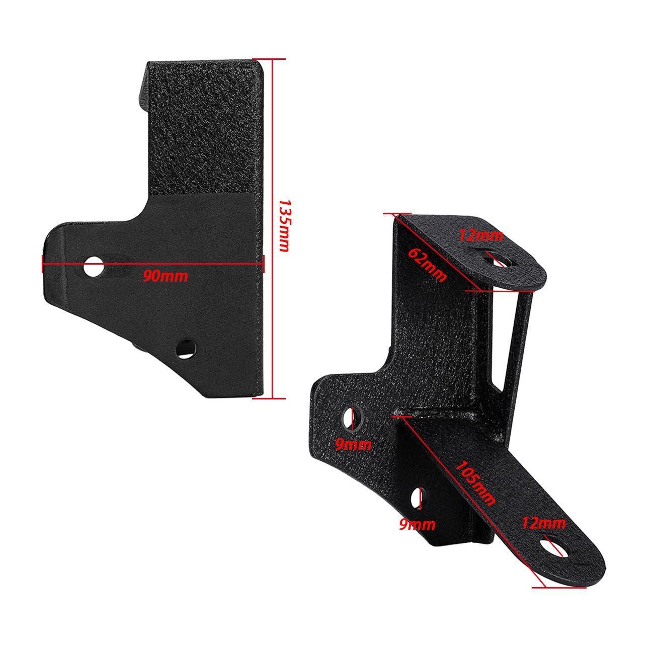 (2pcs/set) Dual A-Pillar Pods Light Windshield Mount Brackets pour Jeep Wrangler JK 2007-2017 – vue 3