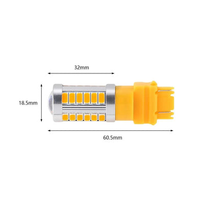 Lot de 2 3157/3156 33 pièces-LED 3020SMD orange 8 000 lm LED Brake/Reverse/Tail/clignotant – vue 4 – NOVADOMIO