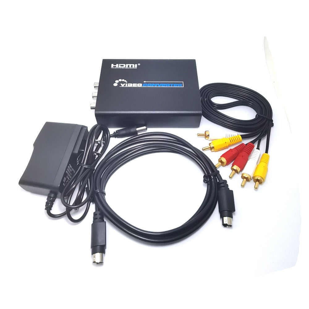 Convertisseur RCA CVBS AV vers HDMI vidéo HD AV + s-vidéo vers HDMI ConverterSwitch 1080P – vue principale
