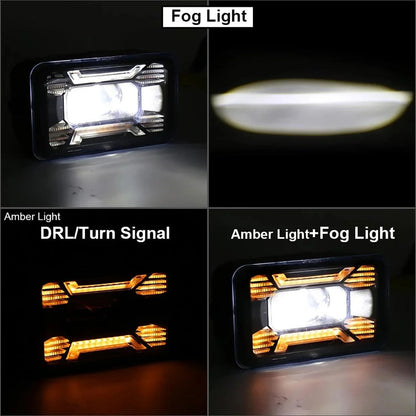 Lot de 2 60 W LED antibrouillards avec DRL/ clignotant pour Ford F150 2015 2016 2017 2018 2019 2020 – vue 7 – NOVADOMIO