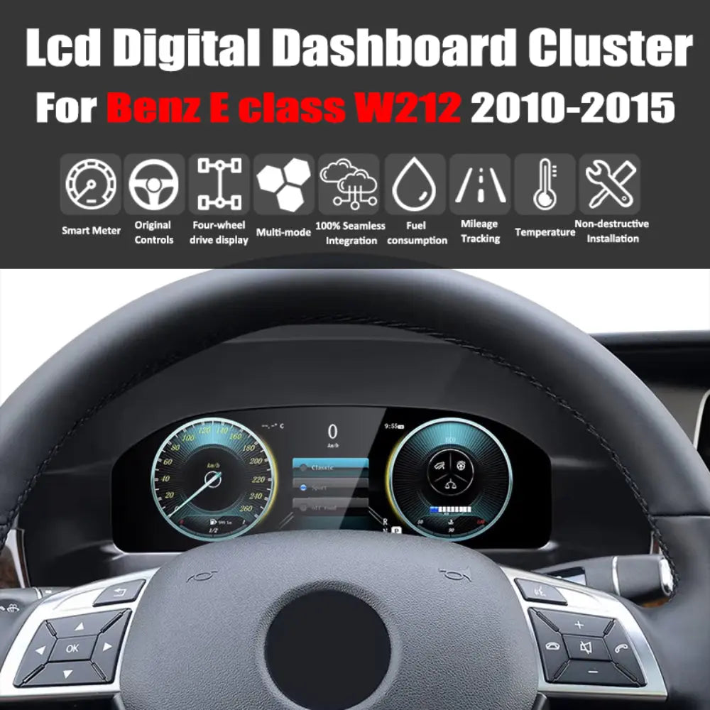 Virtual Cockpit Mercedes-Benz Classe E W212 NTG4.0 / NTG4.5 2010-2015 LCD 12,3″ – NOVADOMIO
