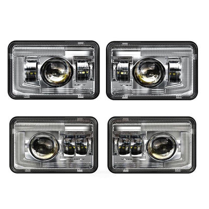 4×6″ DOT optique scellée phares LED avec DRL pour Peterbilt Kenworth Freightinger Ford Chevrolet – NOVADOMIO