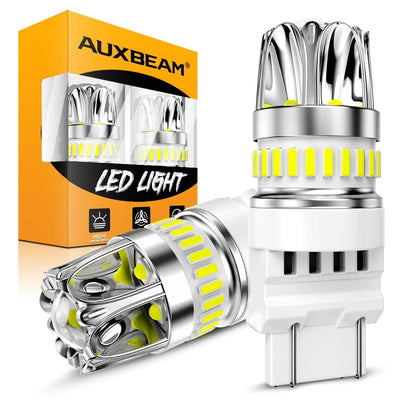 T25 3157 3156 Ampoules LED pour recul, clignotants, stop et feux arrière 14W 6000LM sans erreur CAN-bus 6500K blanc Y2 série