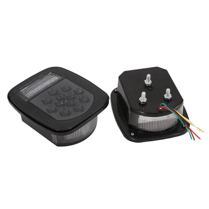Lot de 2 universel feux arrière 39LEDs Smoked noir pour Wrangler YJ TJ CJ camion Trailer Van bateau – vue 12 – NOVADOMIO