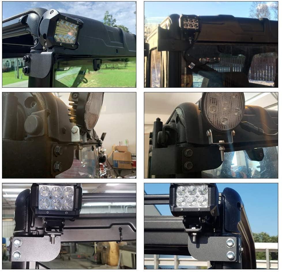 3 Inch LED Pods Light Spot/faisceau large & Rear Roof Reversing Light Projecteurs LED compacts Brackets pour 2013-2021 Polar…