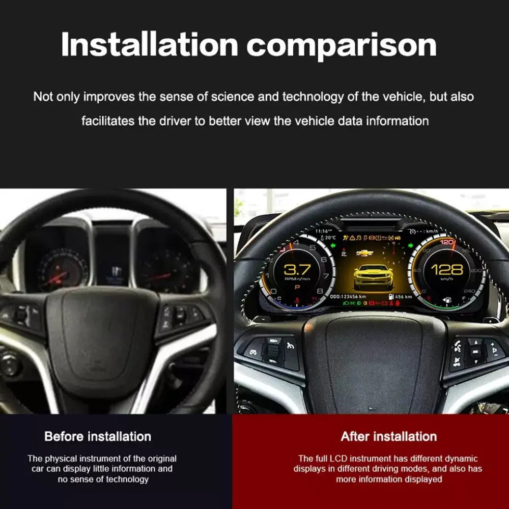Virtual Cockpit Chevrolet Camaro 2010-2015 LCD 12,3″ – NOVADOMIO