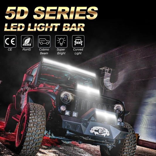42″ 5D série courbé Barres LED & automobile Roof pare-brise Barres LED support de montage pour Ford Bronco 2/4 portes 2021
