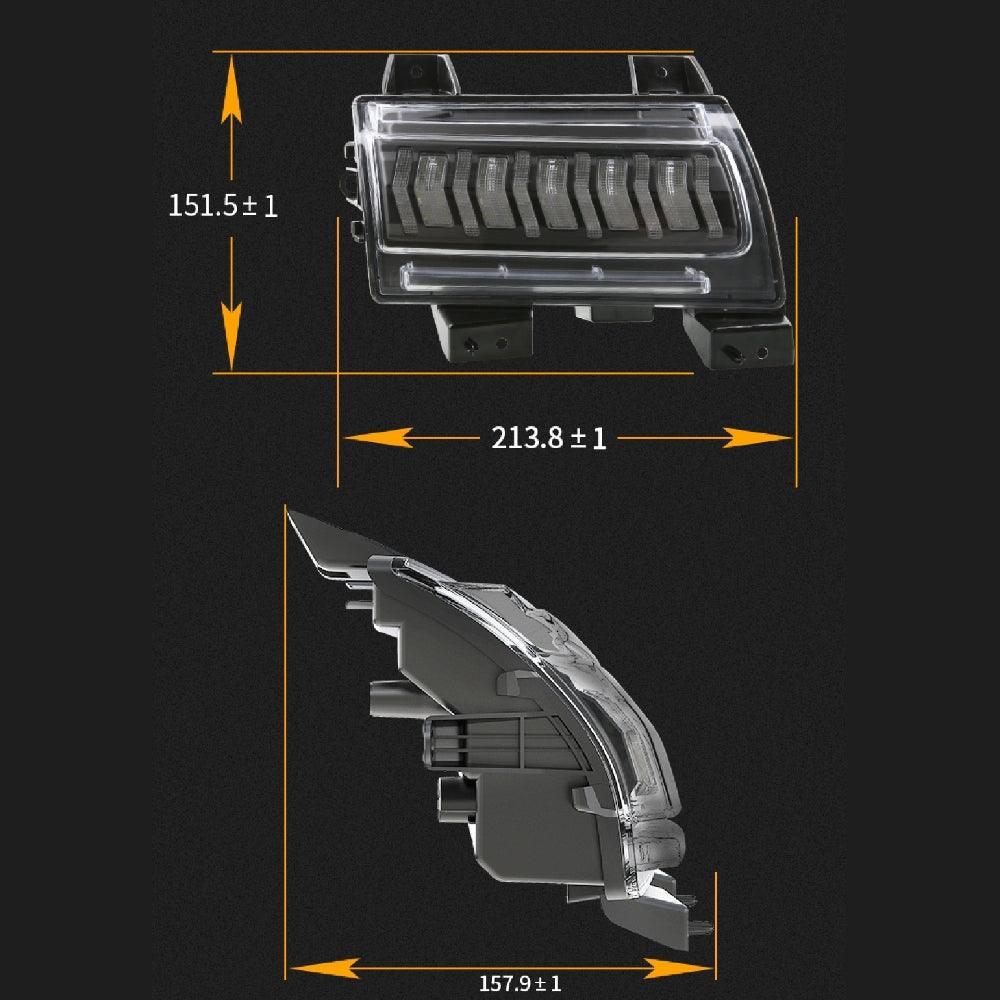 Upgraded Fender Flares Lights, LED Sequential Flashing clignotant avec DRL Jeep Wrangler JL Sport/Sports JT Sport/Sports – v…