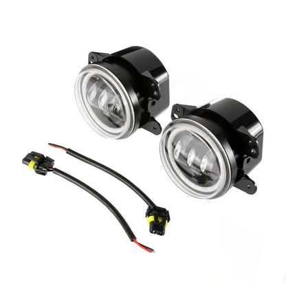 Lot de 2 4″ LED antibrouillards avec DRL & orange clignotant pour Jeep Wrangler JK 2007–2017 avant pare-chocs Lamp – vue 9