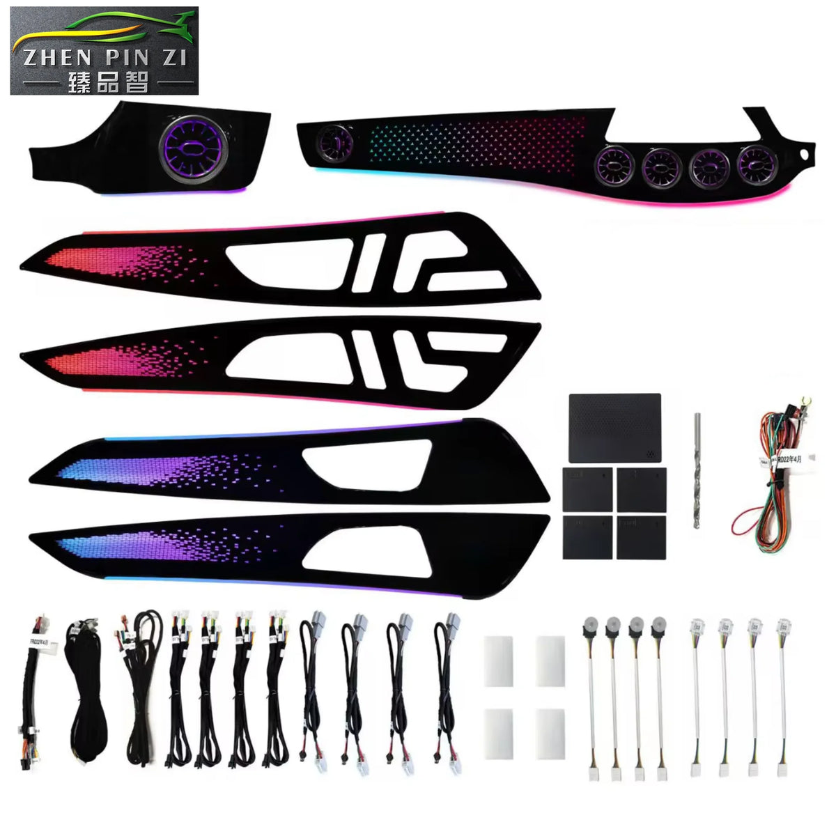 Kit LED d’ambiance Mercedes CLS W218 2012–2017 – tweeters rotatifs – photo 1
