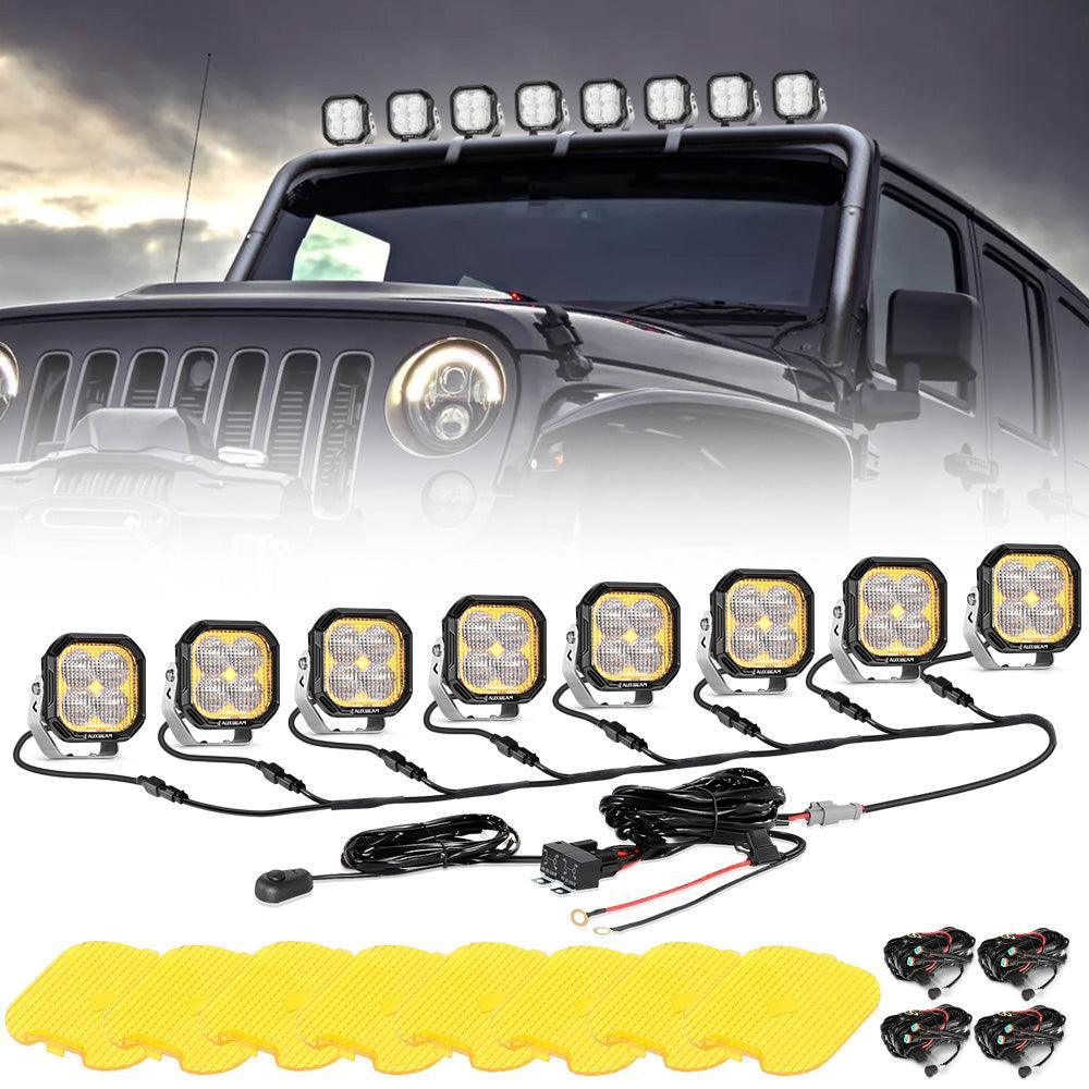 Color Play série 3 Inch 100W Projecteurs LED compacts tout-terrain avec blanc DRL & orange clignotant Lights – vue 20