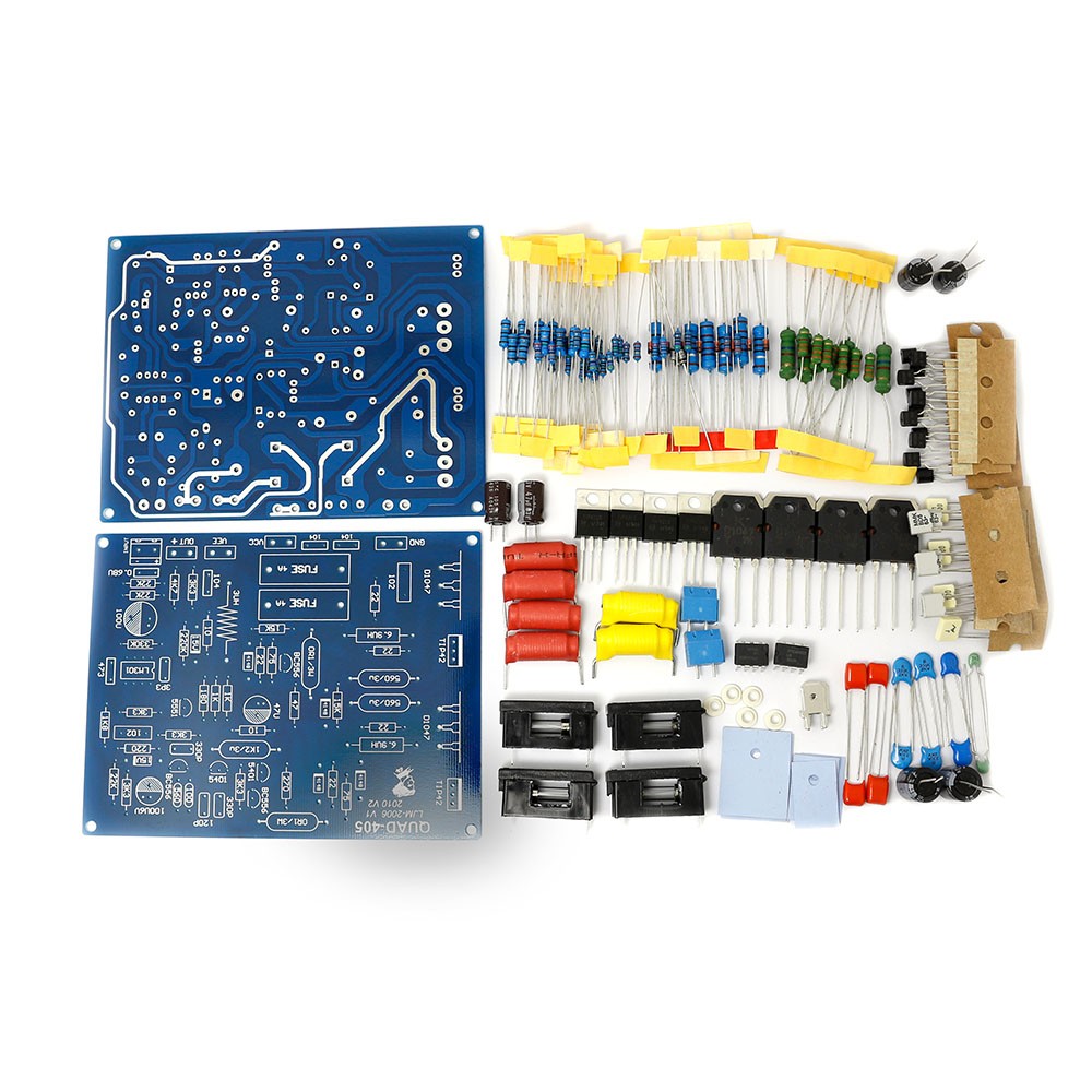 Kits de bricolage pièces pour carte amplificateur de puissance QUAD405 double canal 100 W + 100 W – vue principale
