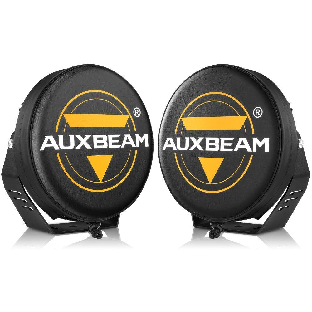 (2pcs/set) 9 Inch Round LED Driving Light noir Leather Cover Light Shield Cover