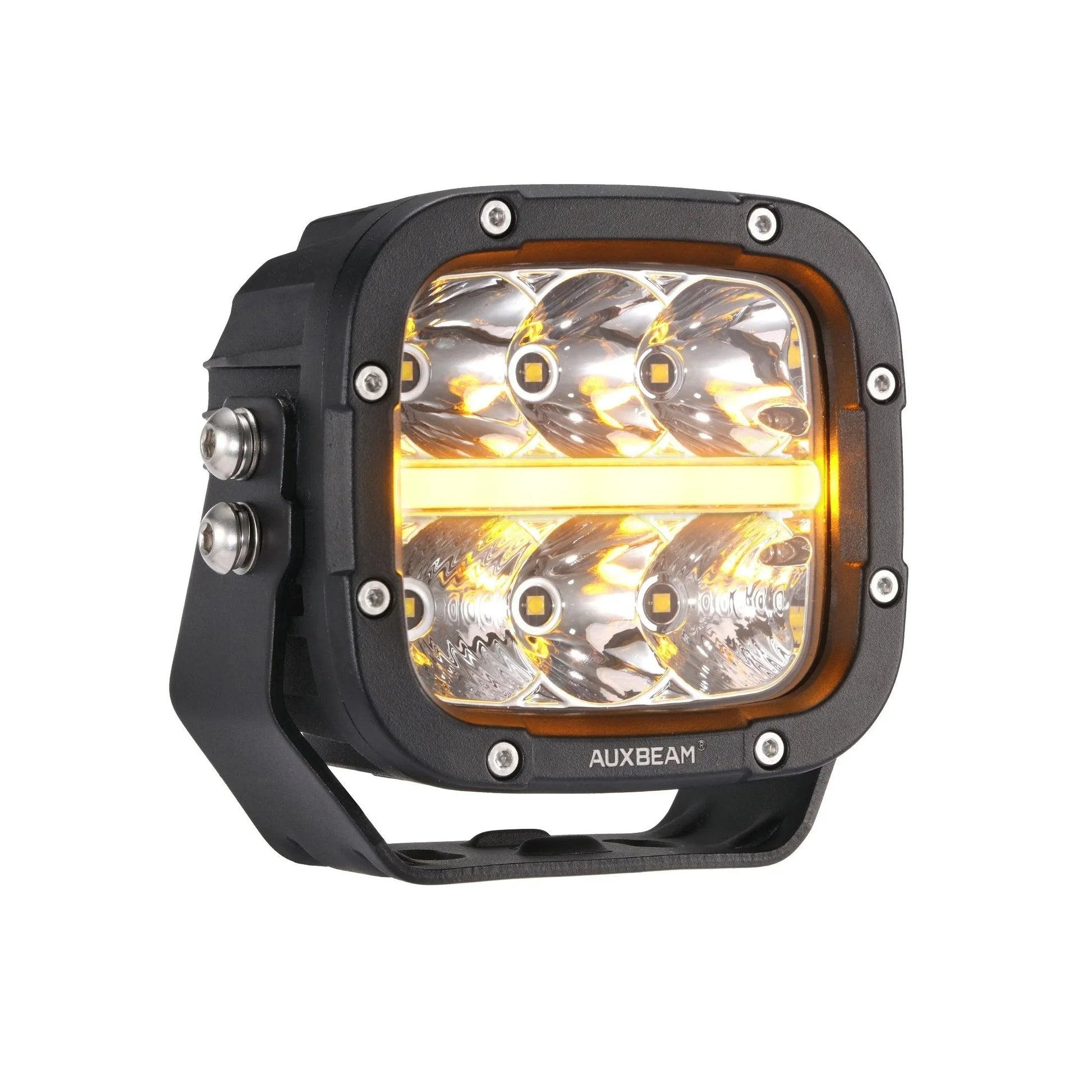 XP-ULTRA série 5 Inch 132W 15600LM blanc/orange LED Pods Driving Light avec orange DRL – vue 24