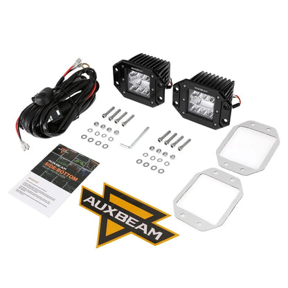 Lot de 2 3″ projecteurs LED compacts faisceau longue portée avec 2-Lead faisceau électrique pour camion Jeep SUV tout-terrain