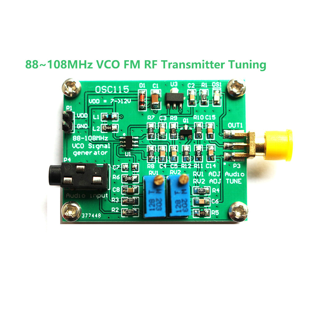 Module générateur de signaux audio FM OSC115 88 ~ 108 MHz – vue principale