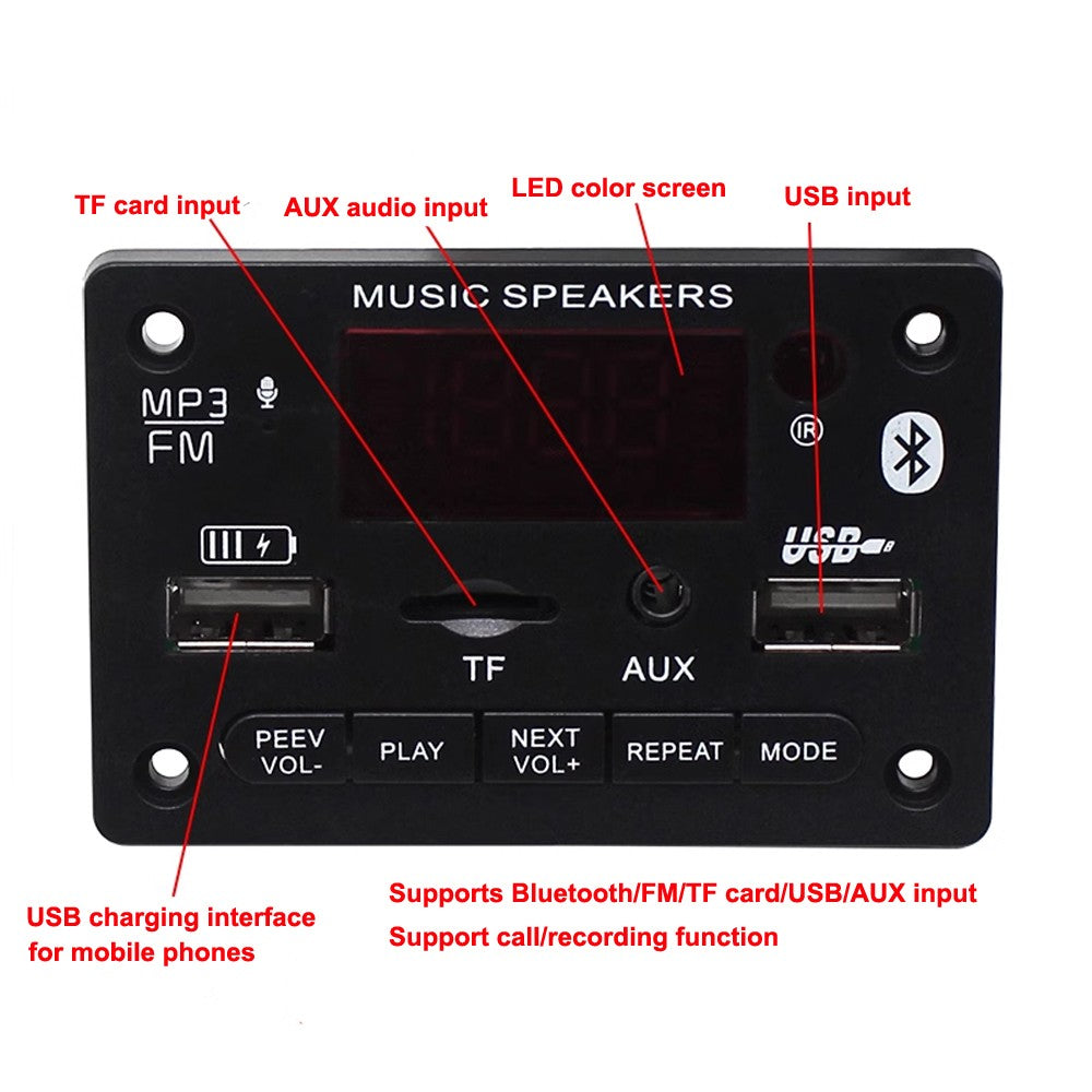 Carte décodeur Bluetooth sans perte 2x40 W, avec amplificateur de puissance stéréo, module de Modification de boîte…