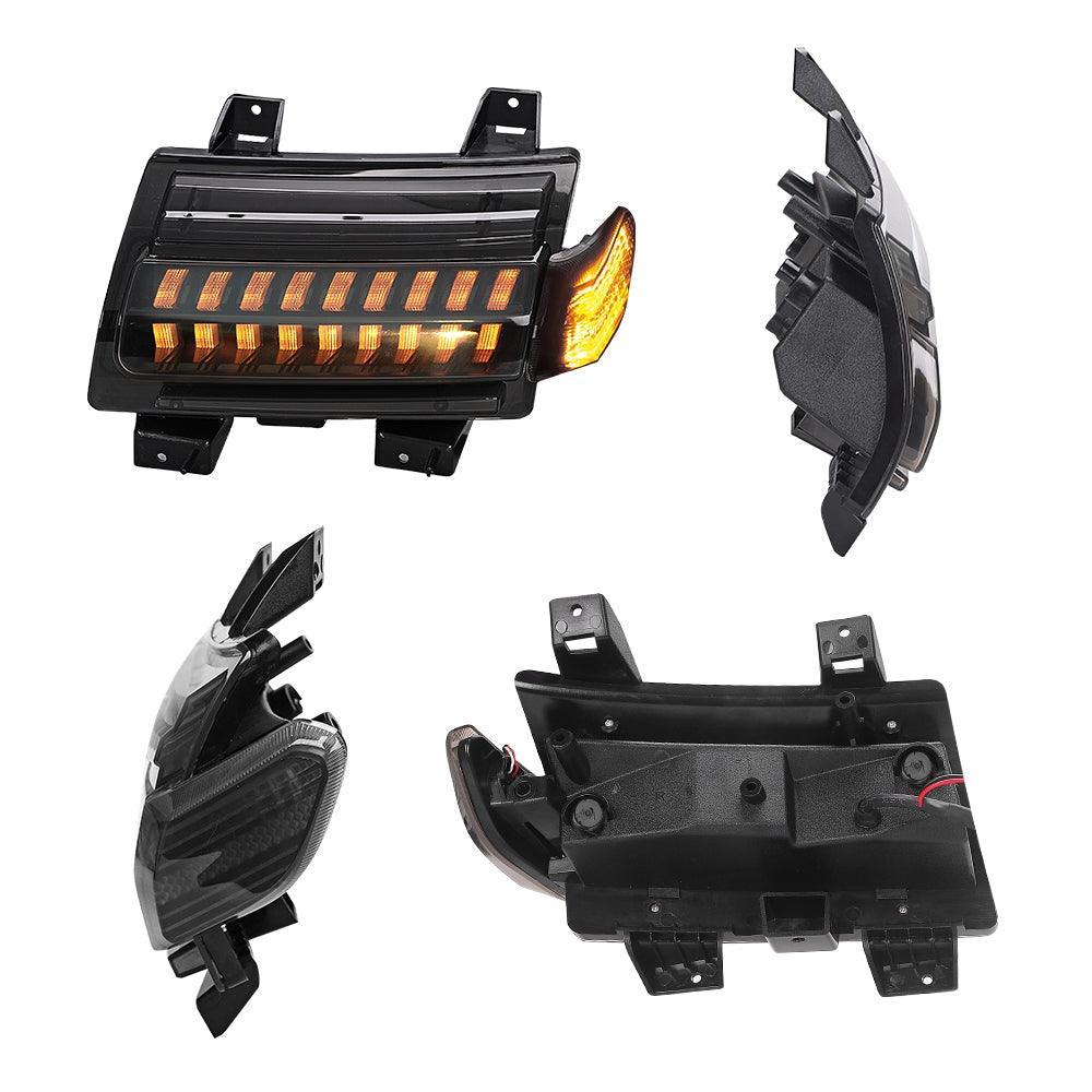 Smoke LED clignotant Lights avec DRL & feu latéral Lights pour Jeep Wrangler JL Sahara, Rubicon, High Altitude Models 2018-2…