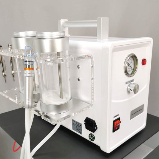 Machine de microdermabrasion diamantée de bureau 2 en 1 – Appareil de beauté nettoyant pour peeling du visage blanc…
