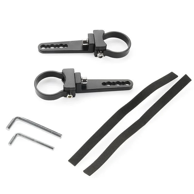 (2pcs/set) 1.75 Inch Barres lumineuses Mounting Bracket Kit Bull Bar Roll Cage Clamps – vue 6