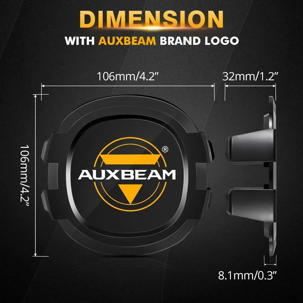 4 Inch Round Projecteurs LED compacts cache de protection noir – vue 8