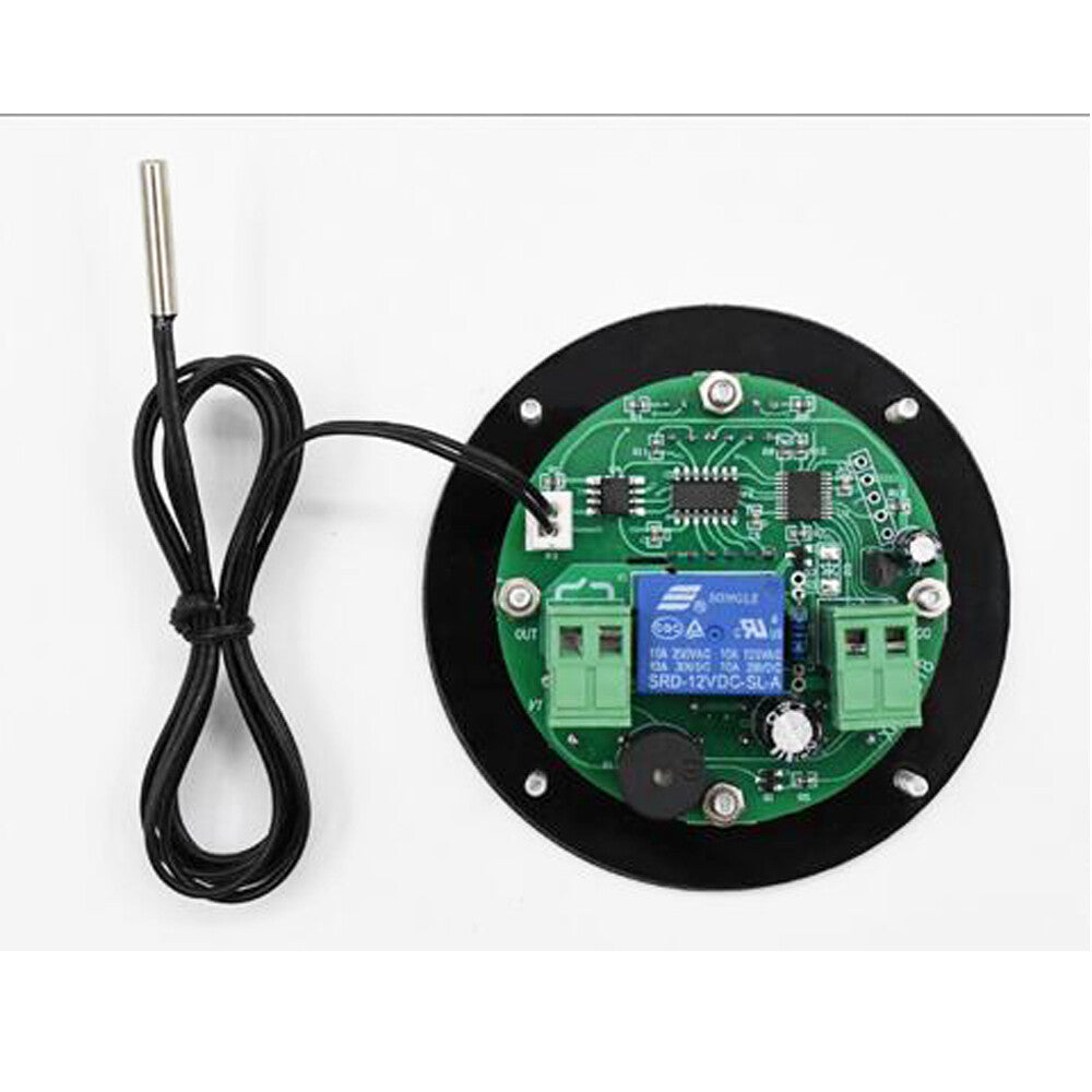 Thermostat circulaire d'affichage numérique de contrôleur de température de haute précision rond – vue 2