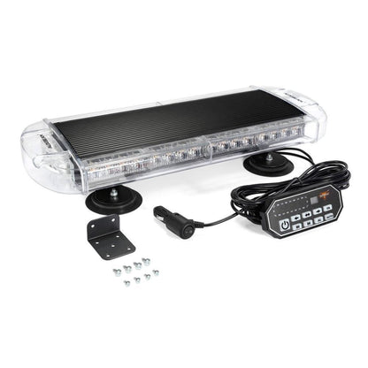 21.5″ stroboscopique de toit Barres lumineuses, 20 modes de flash fixation magnétique feux de signalisation d’urgence – vue