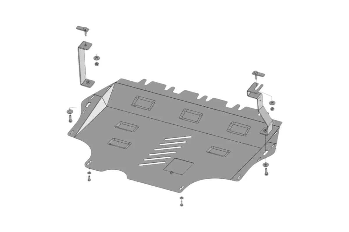 Acier sabot de protection moteur pour volkswagen caddy 2011 2020 avec webasto – Darkside Developments