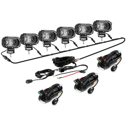 R4 série | 4″ 60 W Corrugated Lens 120° Wide Beam projecteurs LED compacts – vue 16 – NOVADOMIO