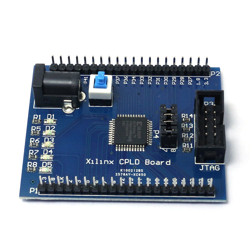 Carte de développement d'apprentissage de Test CPLD Xilinx XC9536XL 3.3 V avec Interface JTAG – vue principale