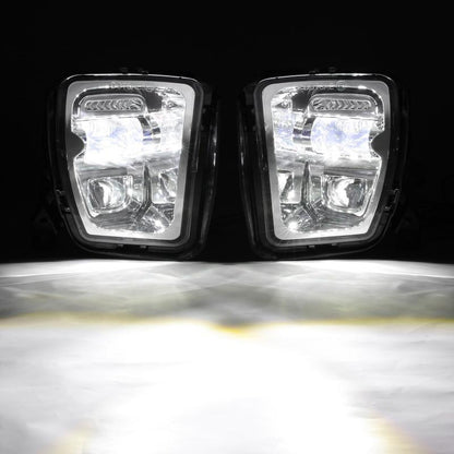 Lot de 2 36 W LED antibrouillards pour Dodge Ram 1500 2013 2014 2015 2016 2017 2018 (chromé) – vue 2 – NOVADOMIO