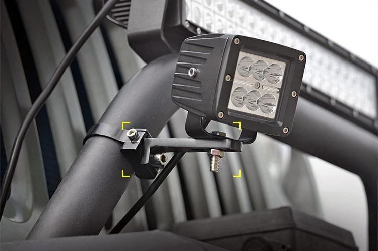 (2pcs/set) 2.5 Inch Barres lumineuses Mounting Bracket Kit Bull Bar Roll Cage Clamps – vue 5