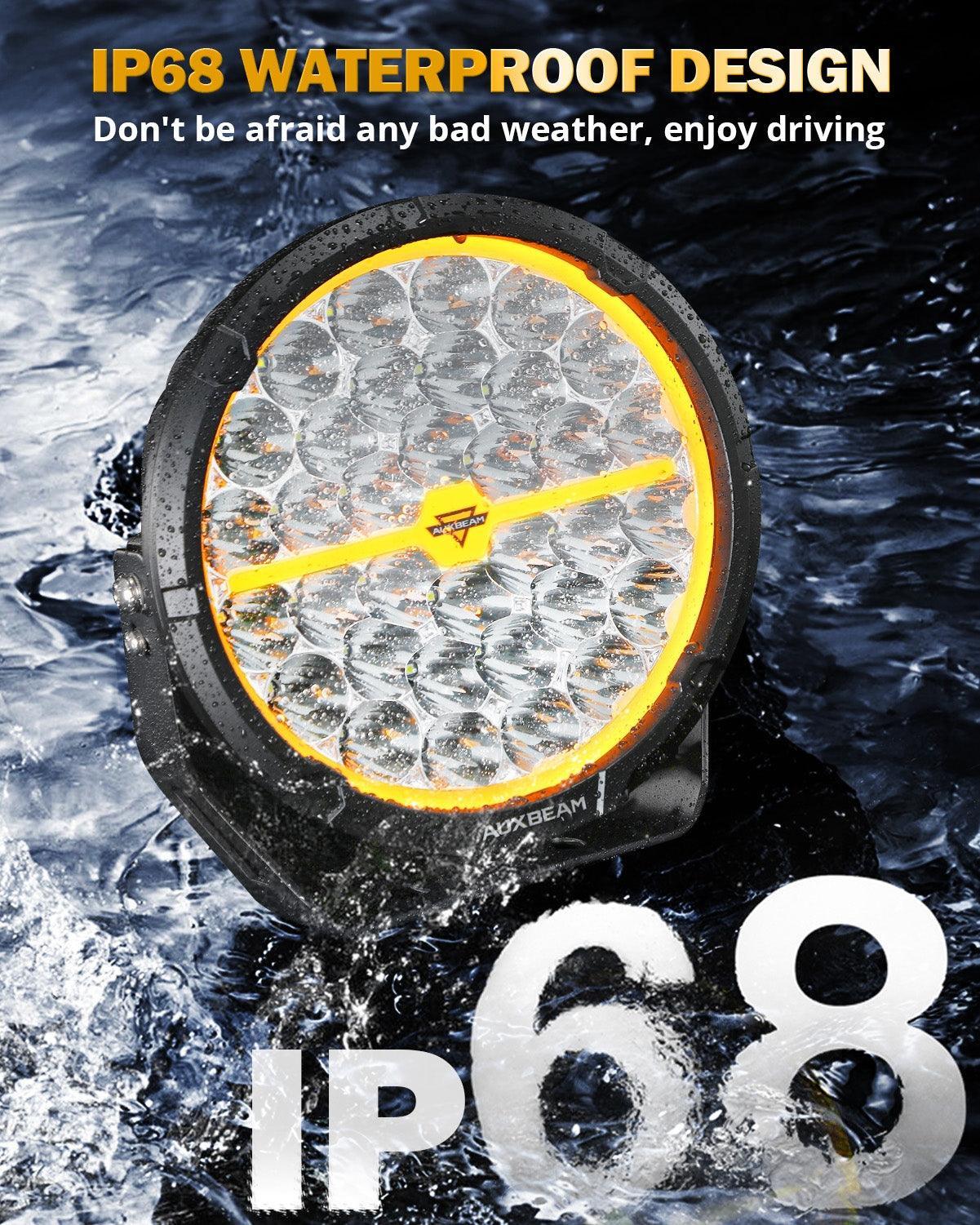 RAY-L série | 9 Inch 318W 34180LM Dual DRL Offroad LED Driving Lights – vue 5
