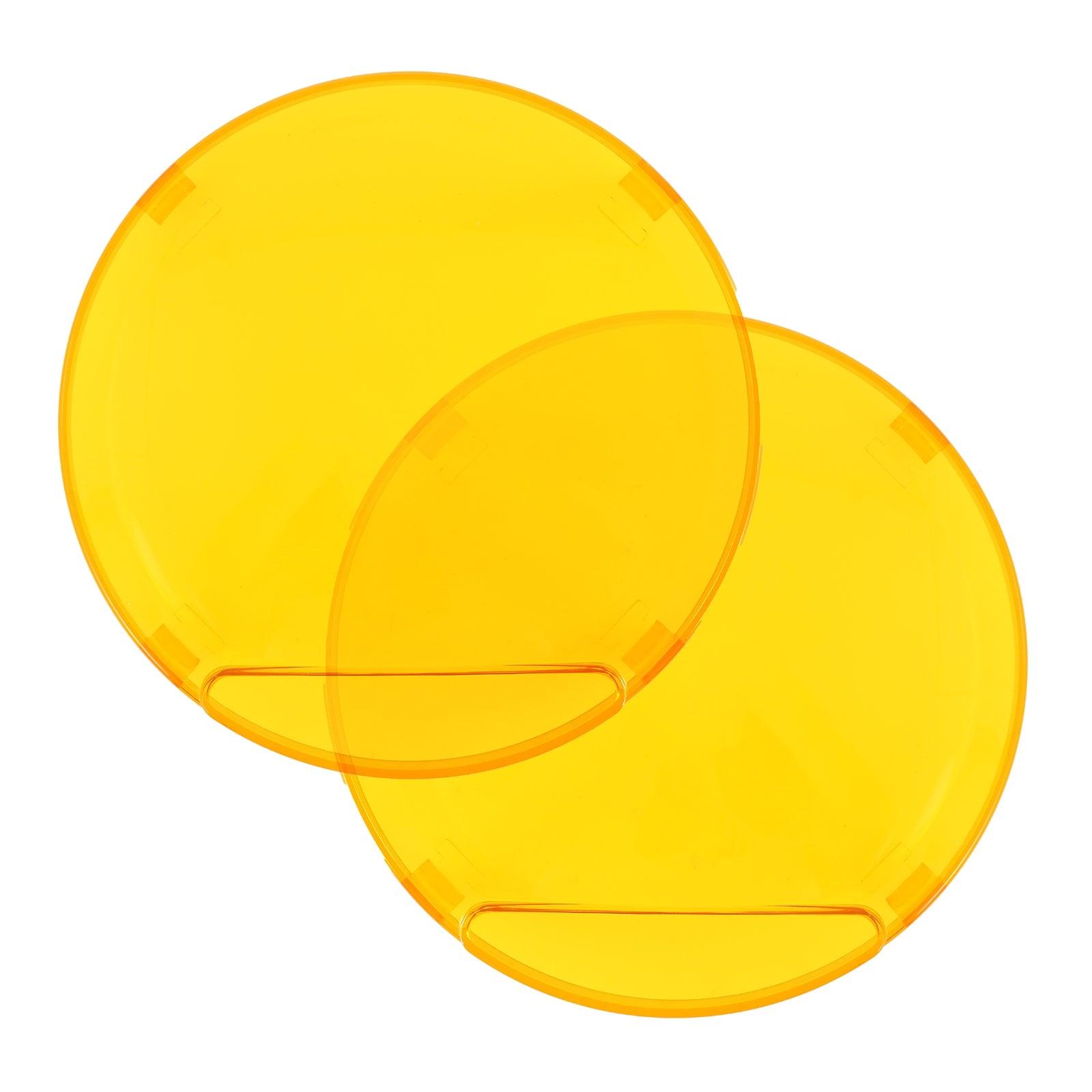 (2pcs/set) 7 Inch Round LED Driving Light orange Cover Light Shield Cover – vue 12