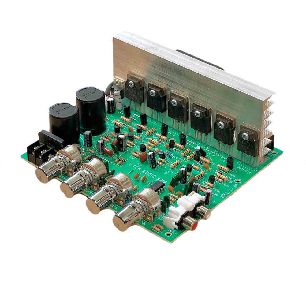 Carte d'amplificateur haute puissance 2.1 canaux, caisson de basses, carte d'amplificateur de puissance finie – vue…
